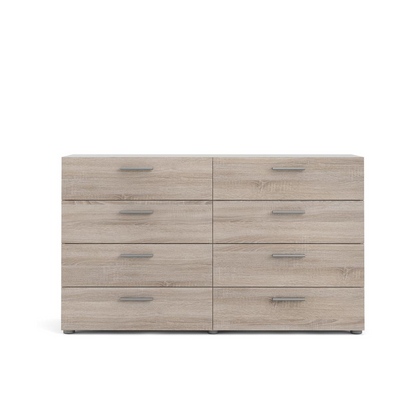 Austin 8 Drawer Double Dresser in Truffle Oak by Start2Finish, featuring a sleek wooden design with eight spacious drawers.