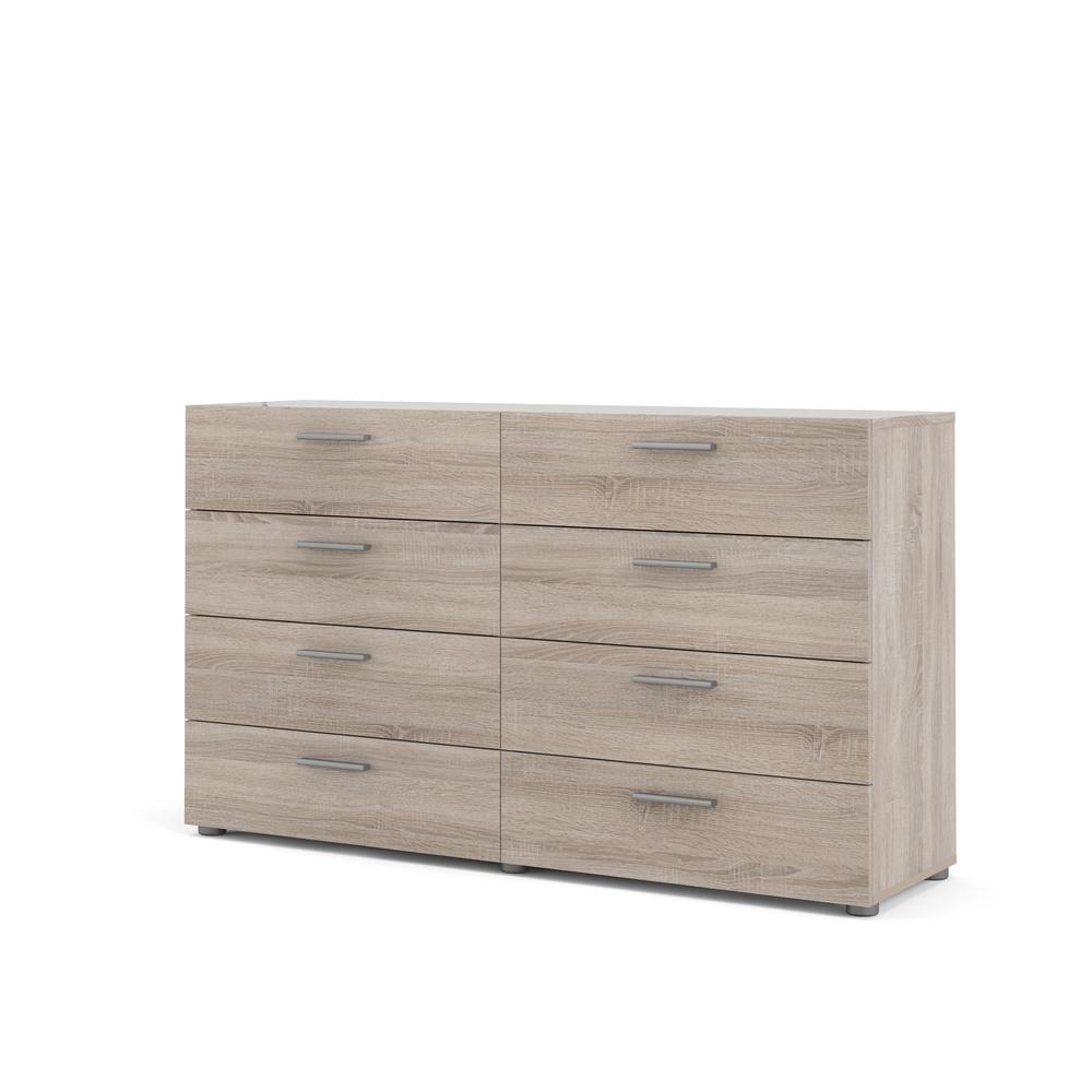 Austin 8 Drawer Double Dresser by Start2Finish in Truffle Oak with sleek wood finish and spacious storage drawers.