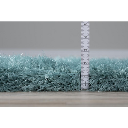 Start2Finish Impact IA100 teal 8x10 rug with intricate pattern, soft texture, and vibrant teal color for stylish home decor.