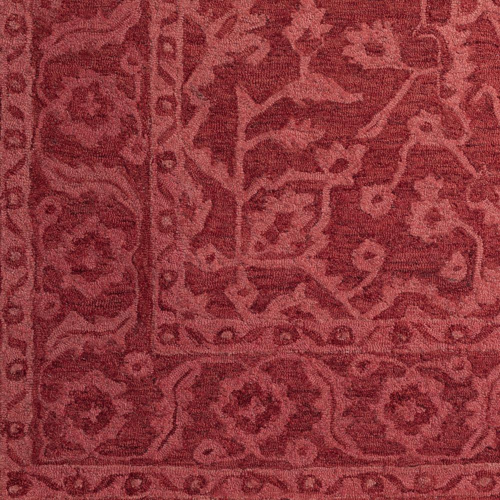 Start2Finish Korba KB4 red 5x7.6 rug with geometric pattern, soft texture, and vibrant color for living room or bedroom decor.