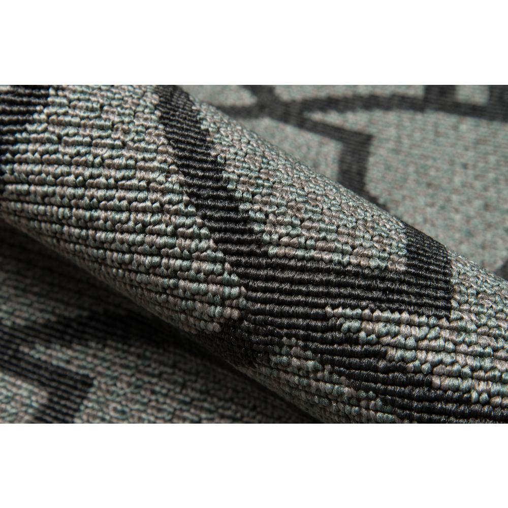 Contemporary rectangle area rug in charcoal with subtle geometric pattern, 5&