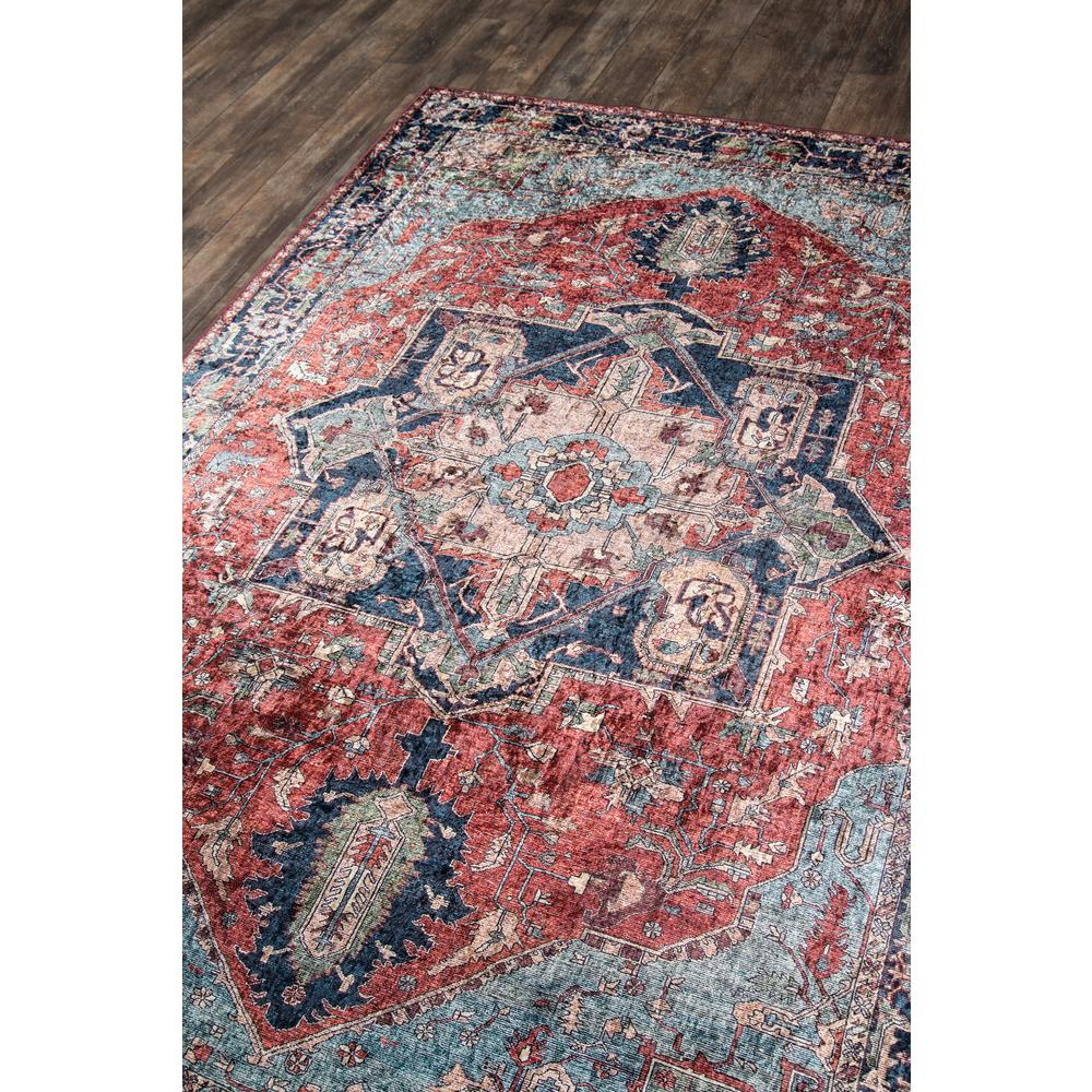 Start2Finish traditional rectangle area rug in multi-color with floral pattern, 3&