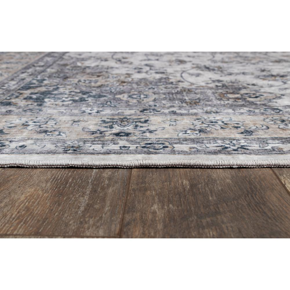 Grey traditional rectangle area rug from Start2Finish, 5&