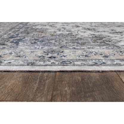 Grey traditional rectangle area rug from Start2Finish, 5&