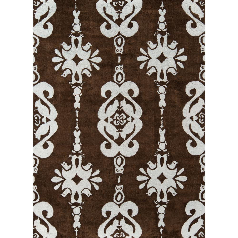 Start2Finish contemporary rectangle area rug in baby blue, 4&