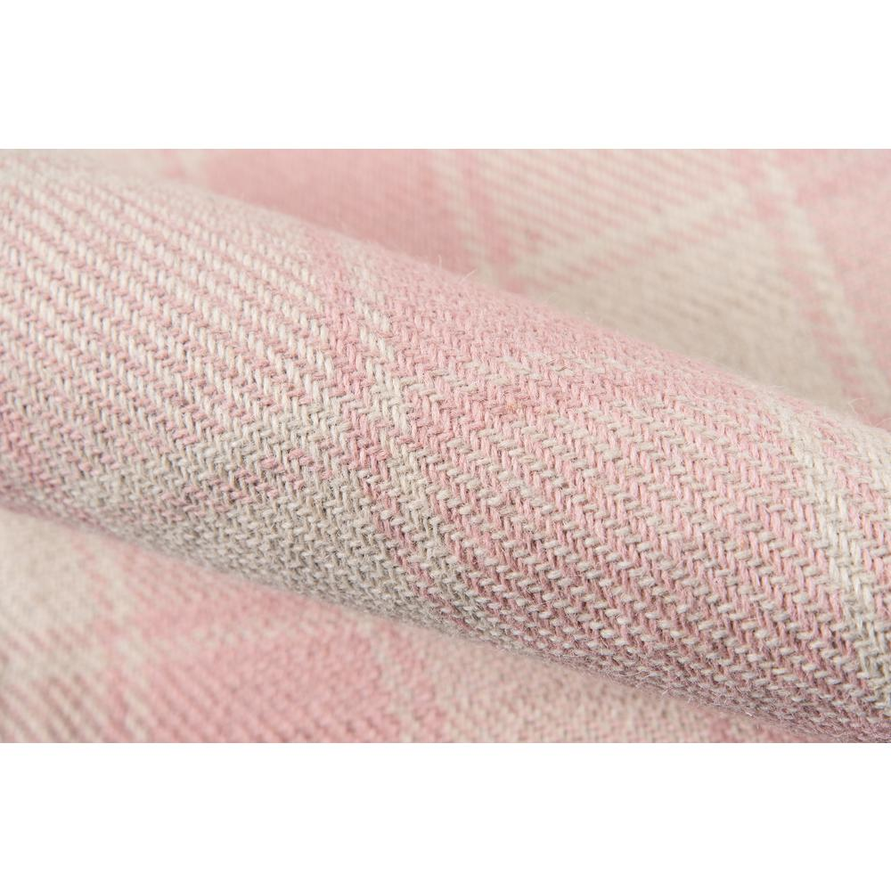 Start2Finish modern pink rectangle area rug with geometric pattern, 8x10 feet, showcasing its vibrant color and contemporary design.