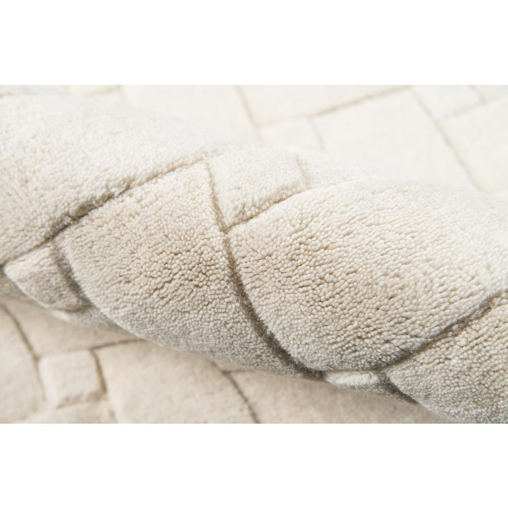 Contemporary ivory rectangle area rug by Start2Finish, 5&