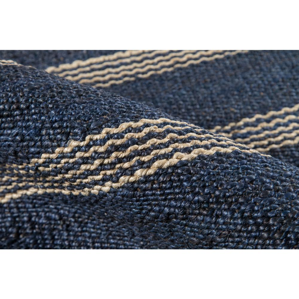 Start2Finish navy contemporary runner area rug, 2&