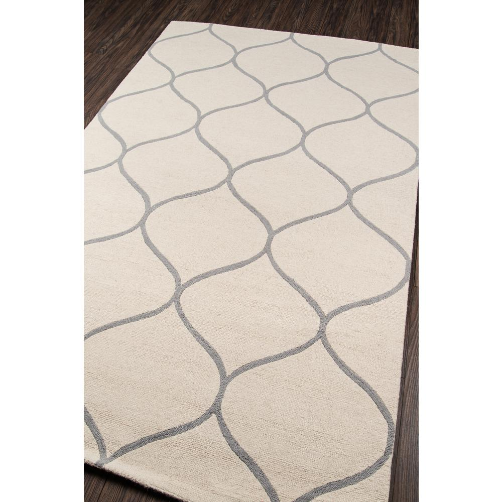 Contemporary ivory rectangle area rug by Start2Finish, 3&