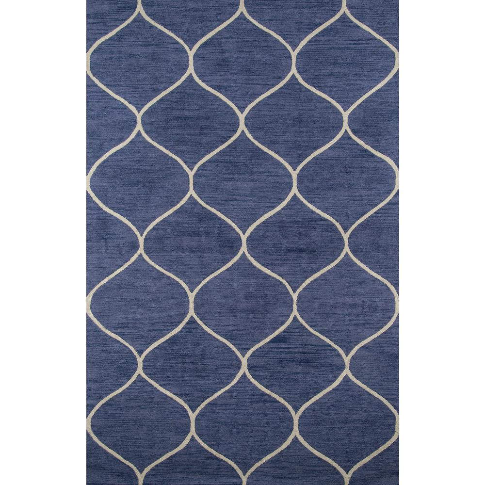 Blue contemporary rectangle area rug by Start2Finish, 3&