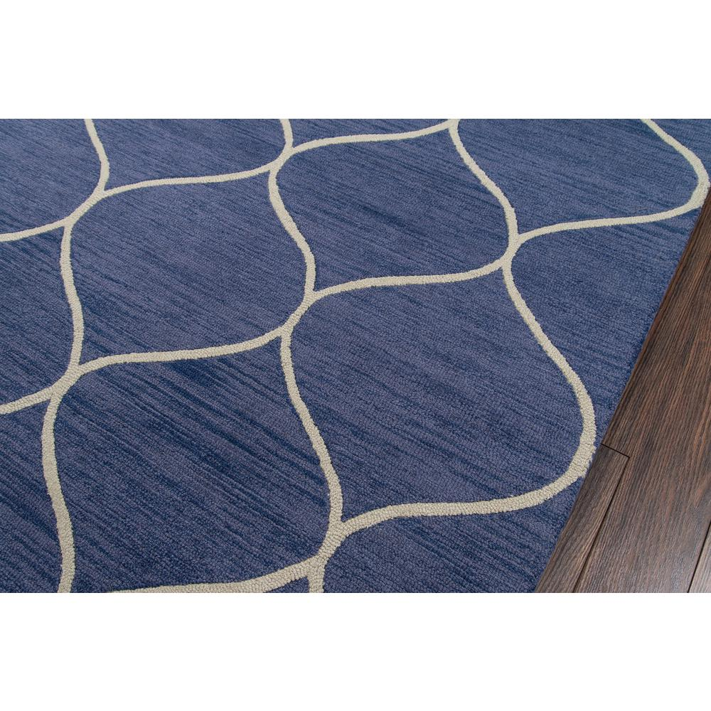 Blue contemporary rectangle area rug by Start2Finish, 3&
