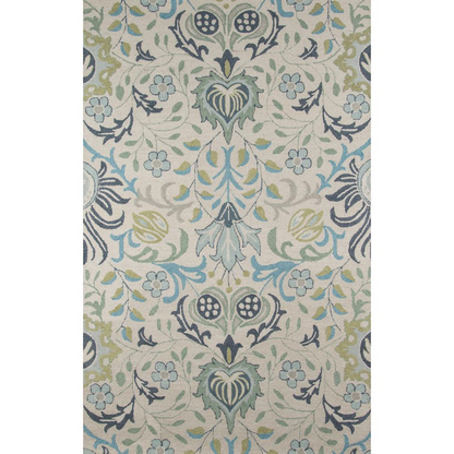 Blue Start2Finish casual rectangle area rug, 3&