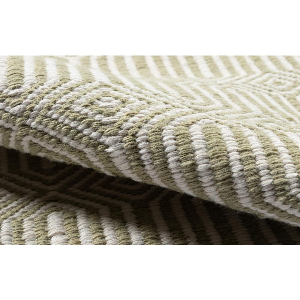 Start2Finish green contemporary runner rug, 2&