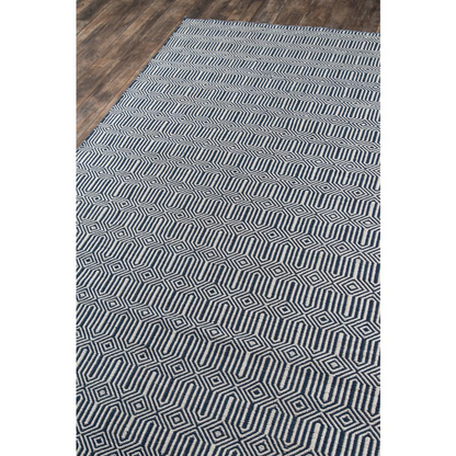 Start2Finish navy rectangle area rug, 5&