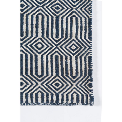 Contemporary navy rectangle area rug from Start2Finish, 5&