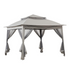 Gray 11 ft. x 11 ft. portable steel gazebo by Start2Finish with pop-up design and sturdy frame for outdoor shade and shelter.