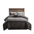 Start2Finish 7-piece faux suede comforter bedding set with matching pillow shams in soft, plush fabric for cozy bedroom decor.