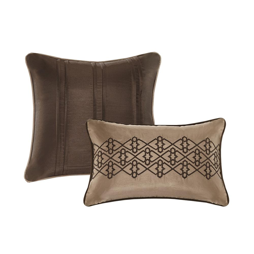 Start2Finish 5-piece reversible jacquard bedspread set with intricate woven patterns and coordinating pillow shams on a neatly made bed.