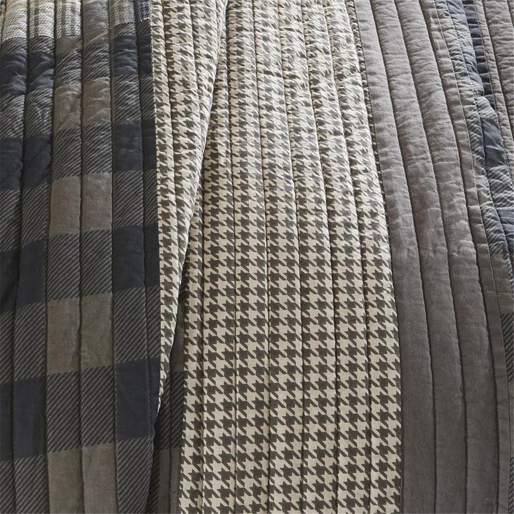 Start2Finish Winter Plains 100% Cotton Oversized Quilt Mini Set in taupe, featuring soft, textured bedding with a cozy, oversized design.