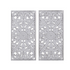 Distressed carved wood wall decor set by Start2Finish featuring two rustic, decorative wooden panels with carved patterns.