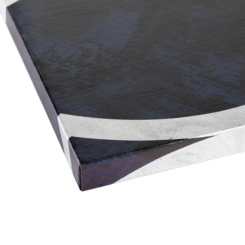 Silver foil abstract 2-piece canvas wall art set by Start2Finish, modern home decor with metallic finish and artistic design.