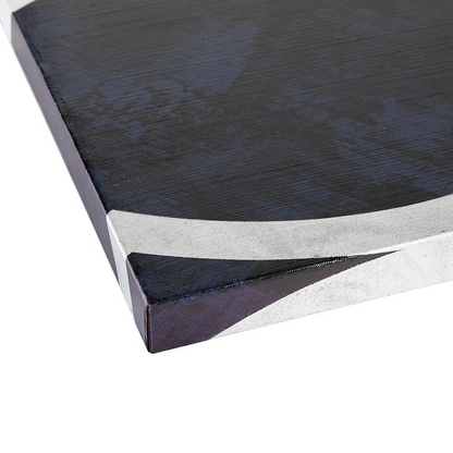 Silver foil abstract 2-piece canvas wall art set by Start2Finish, modern home decor with metallic finish and artistic design.