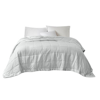 Start2Finish oversized down alternative bedding blanket with satin trim, soft and plush for cozy comfort in bedroom decor.