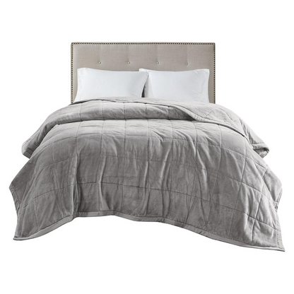 Reversible HeiQ Smart Temperature down alternative bedding blanket by Start2Finish, showing soft, cozy fabric with reversible sides.