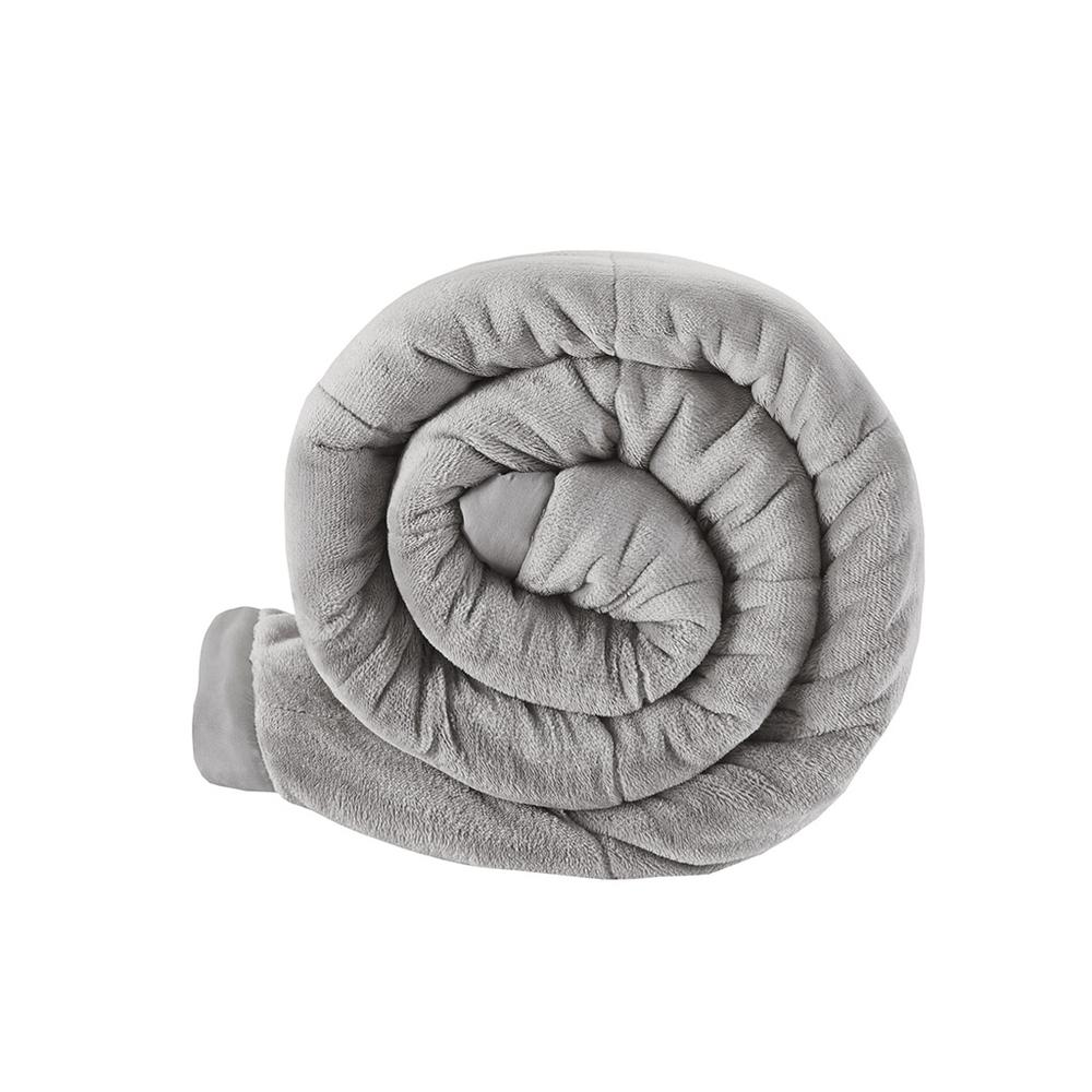 Reversible HeiQ Smart Temperature down alternative bedding blanket by Start2Finish, showing soft, quilted fabric in neutral tones