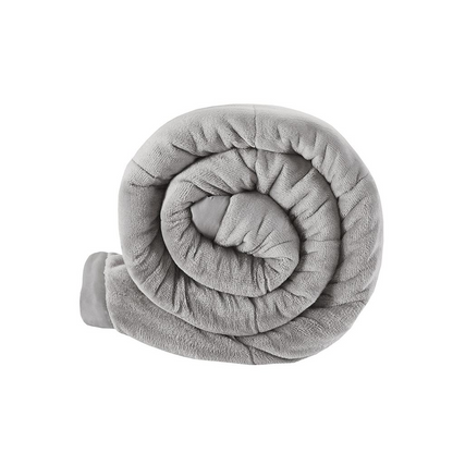 Reversible HeiQ Smart Temperature down alternative bedding blanket by Start2Finish, showing soft, quilted fabric in neutral tones