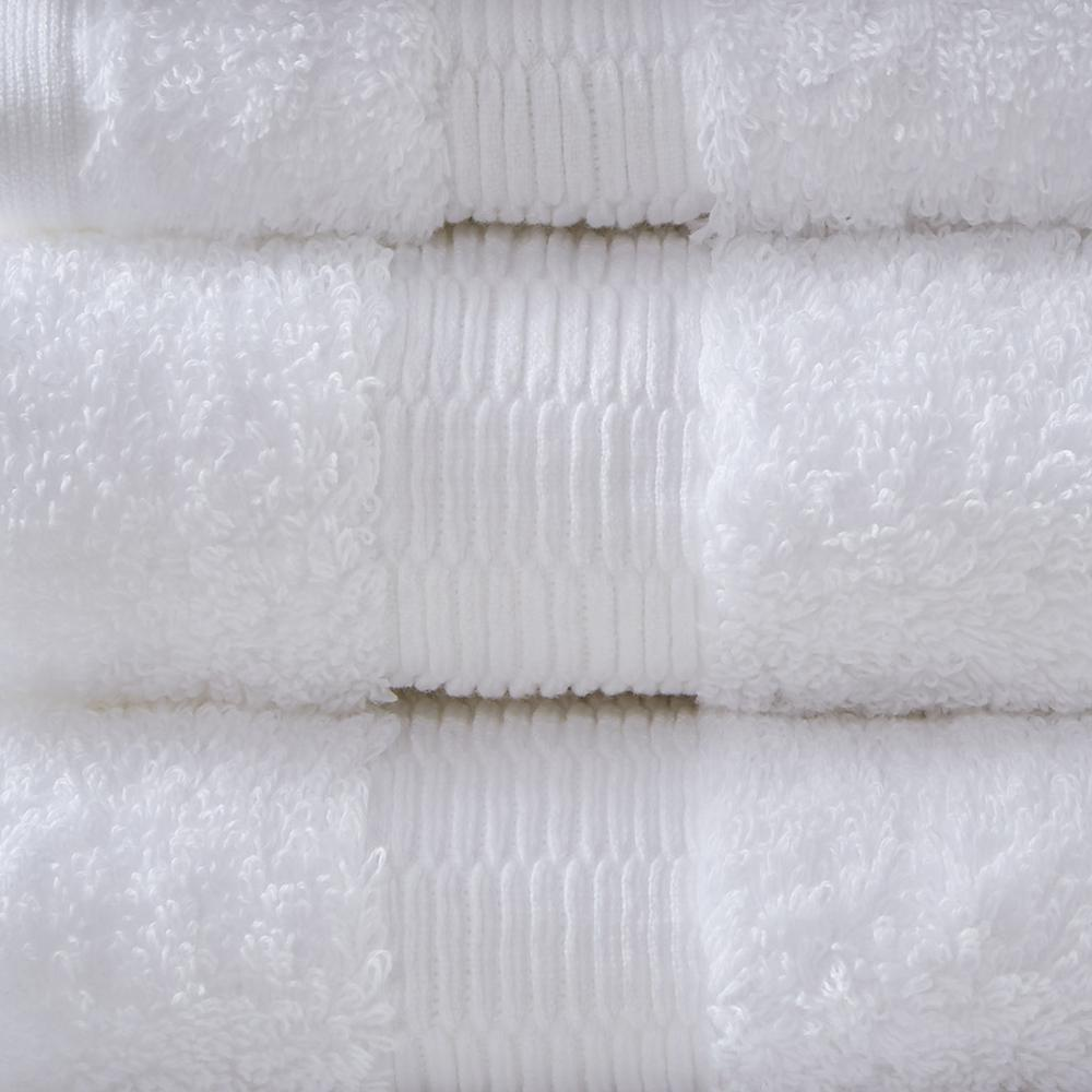 Start2Finish 100% Egyptian Cotton bath towel set with six soft, plush towels in neutral colors, perfect for luxurious bathroom use.
