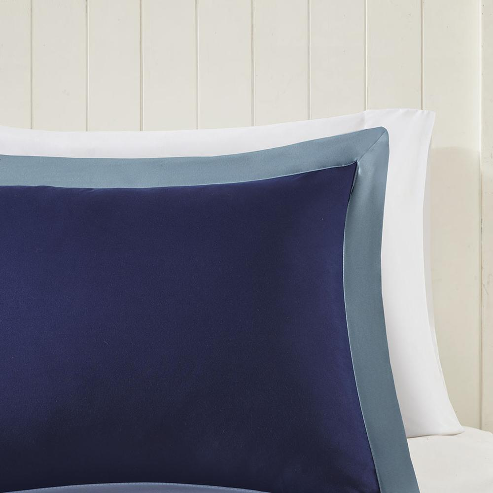 Start2Finish 3M Scotchgard Diamond Quilting reversible down alternative comforter set with cozy bedding and diamond quilting pattern.