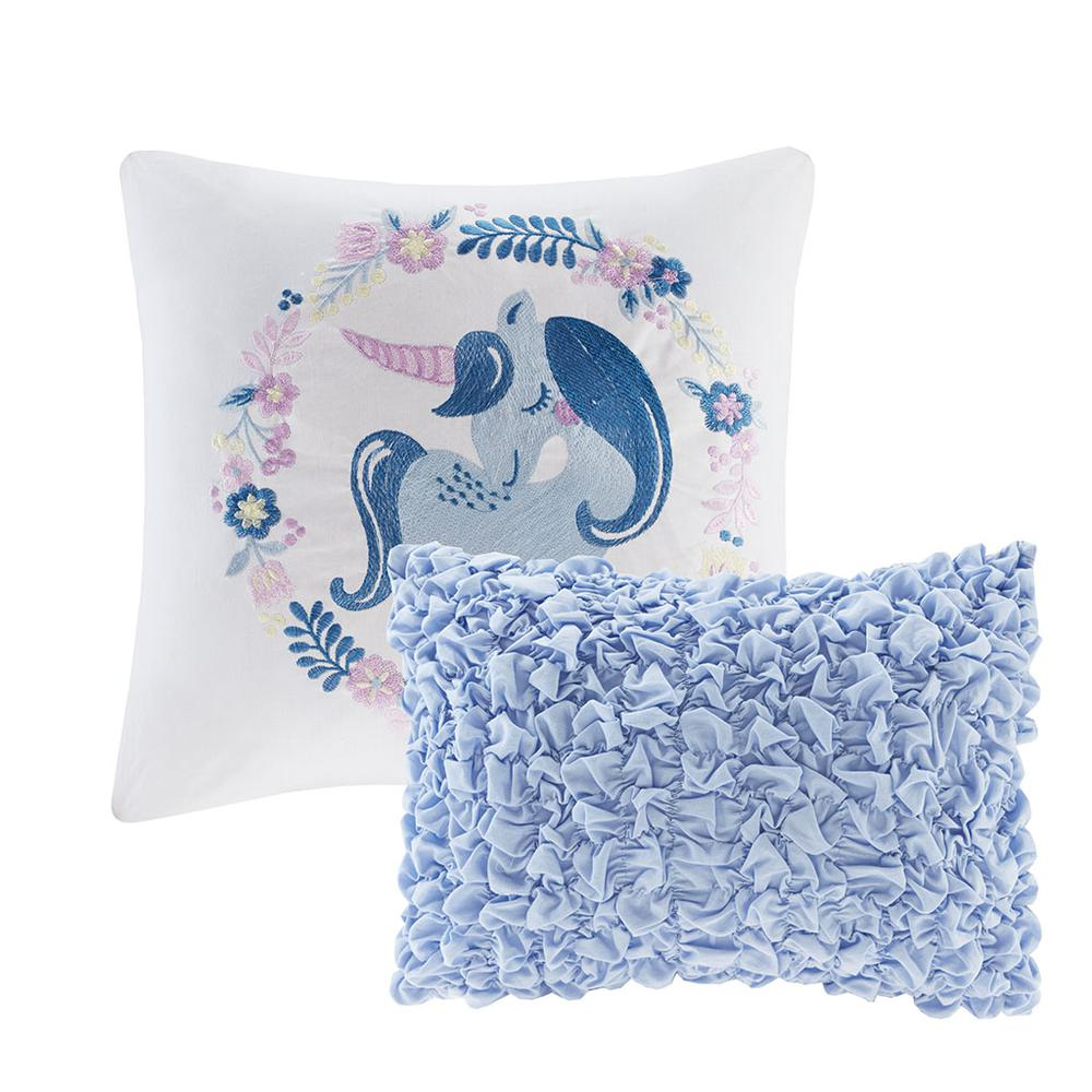 Reversible cotton quilt set with matching throw pillows, bedding by Start2Finish, featuring a stylish, comfortable design for bedroom decor.