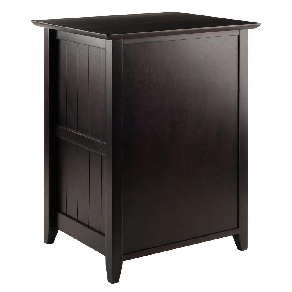 Start2Finish Burke file cabinet in coffee finish, showing multiple drawers and modern furniture design.