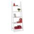 White Acadia Ladder Bookshelf by Start2Finish with multiple shelves and a modern ladder design for stylish storage.