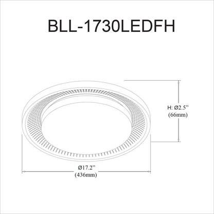 Start2Finish 30W flushmount ceiling light with white acrylic diffuser, modern design, and sleek finish.