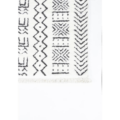 Ivory modern rectangle area rug from Start2Finish, 5&