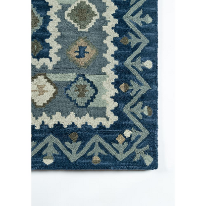 Blue traditional rectangle area rug by Start2Finish, 3&
