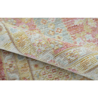 Start2Finish traditional pink rectangle area rug, 7&