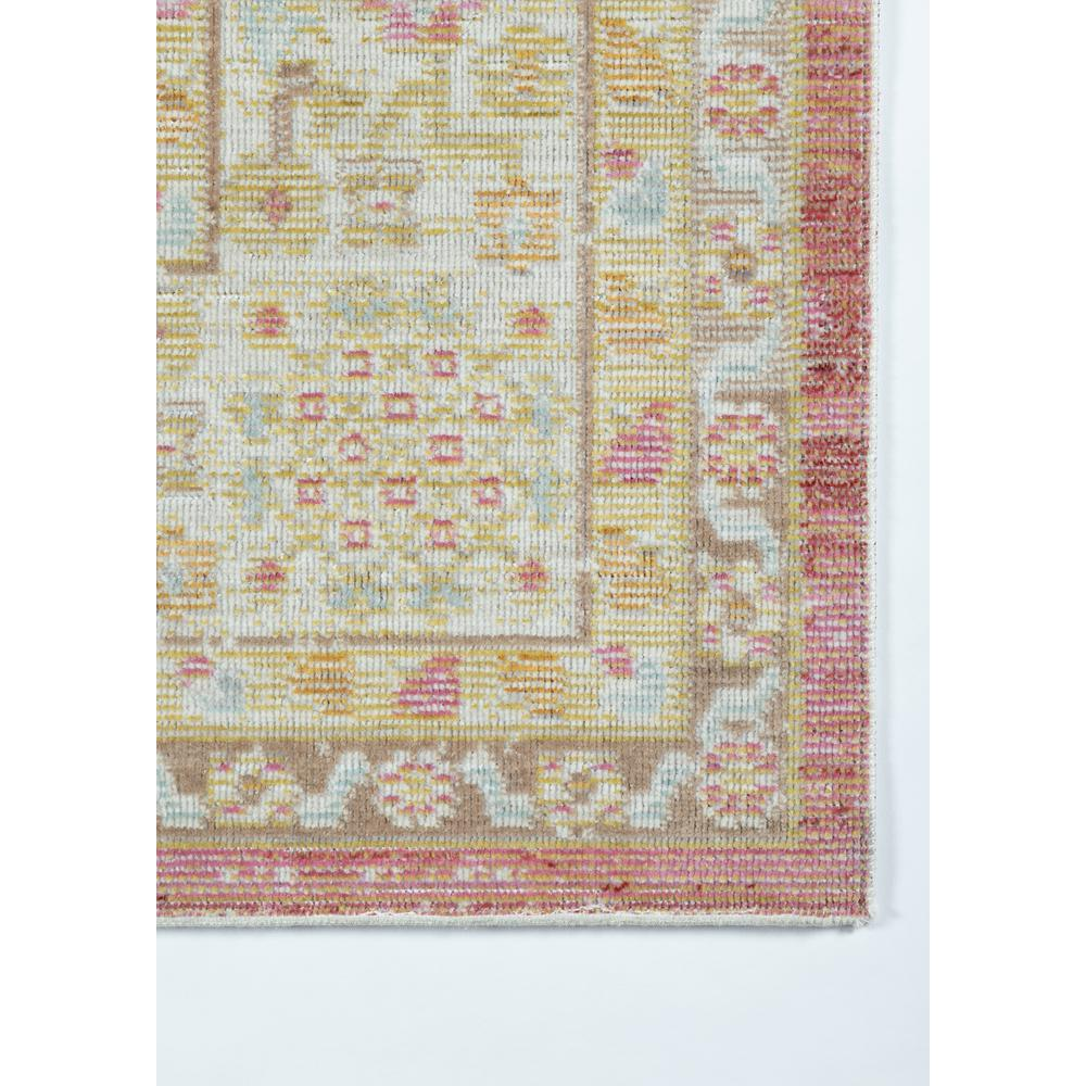 Pink traditional rectangle area rug from Start2Finish with a detailed pattern, measuring 7&