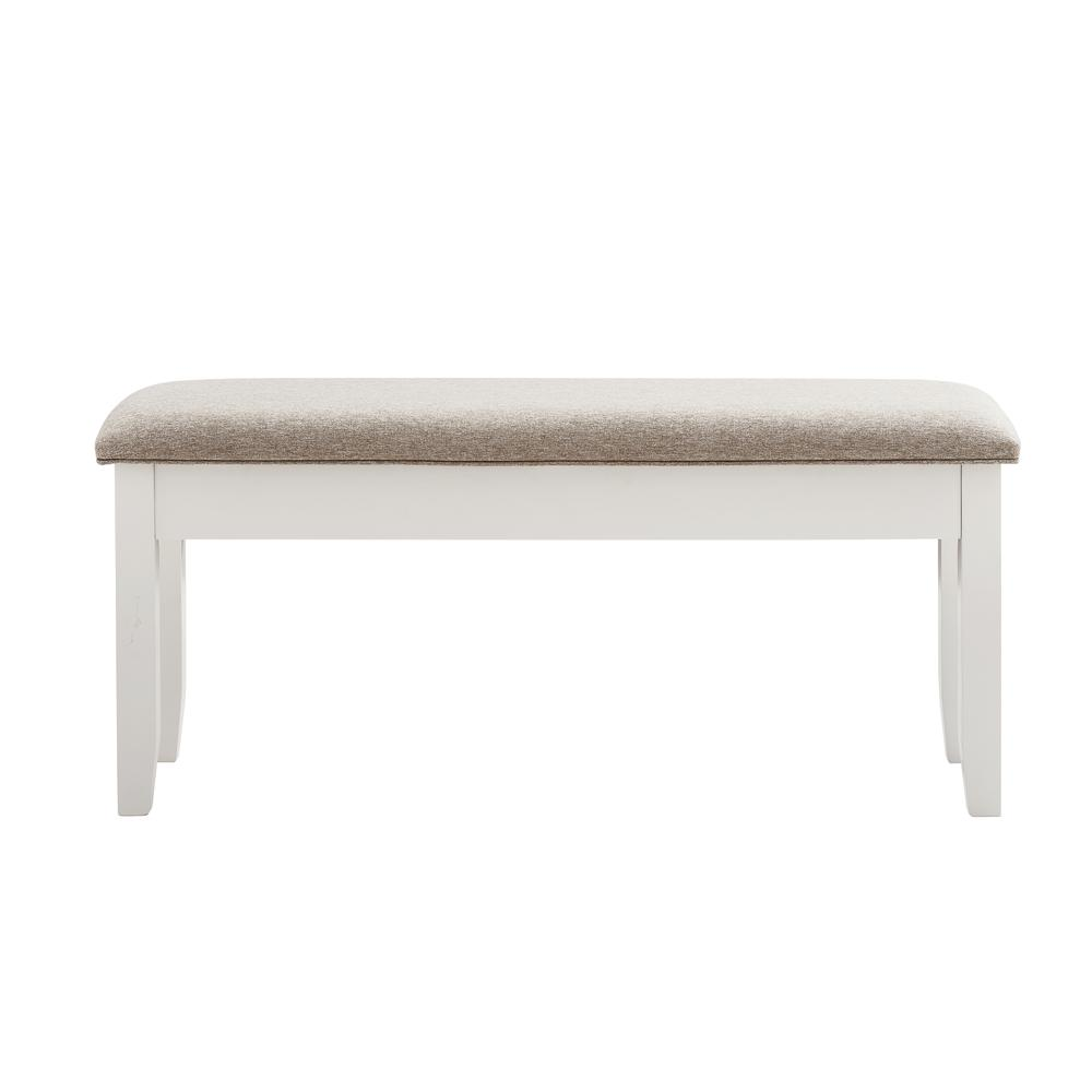 Start2Finish Jane Brown Bench with wooden seat and metal legs, ideal for entryways or living spaces.