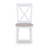 Start2Finish Jane Brown side chair with wooden frame and cushioned seat, showcasing its stylish design and comfortable seating.