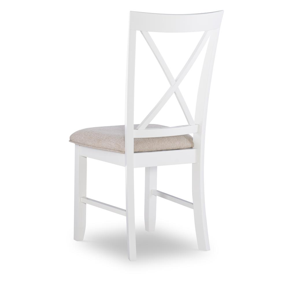 Start2Finish Jane Brown side chair with wooden legs and upholstered seat, showcasing a stylish modern design.