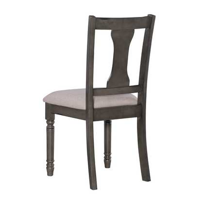 Willow Grey Side Chair by Start2Finish featuring a sleek modern design with a curved back and upholstered seat.
