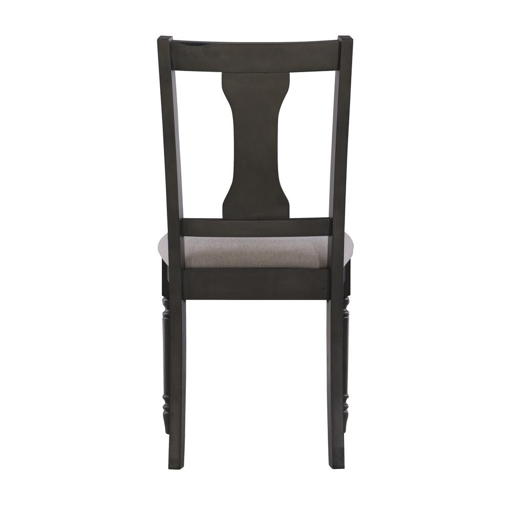 Willow Grey Side Chair by Start2Finish with a sleek, modern design and a grey upholstered seat and backrest.