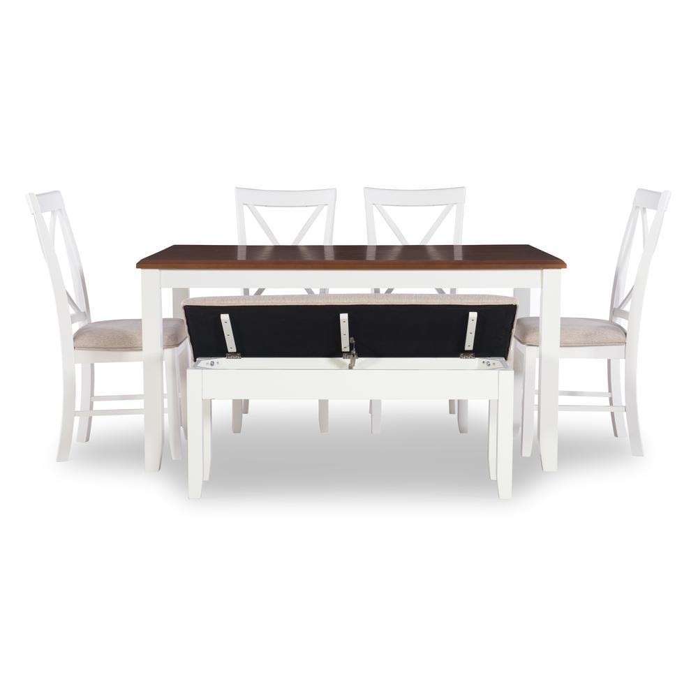Jane Brown 6-piece dining set by Start2Finish featuring a wooden table and matching chairs for a stylish dining room.