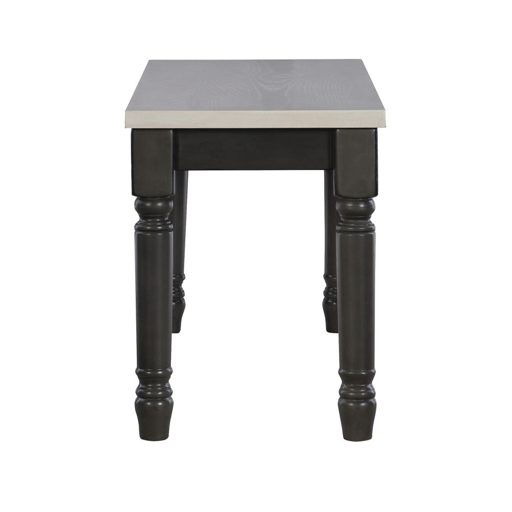 Willow Grey Bench by Start2Finish featuring a sturdy wooden frame and grey upholstered seat for versatile home or outdoor use.