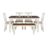 Willow 6-piece brown dining set by Start2Finish featuring a table and matching chairs for a stylish kitchen or dining room.