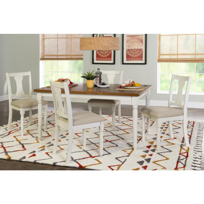 Willow brown and white 5-piece bed set from Start2Finish, including comforter, pillow shams, and decorative pillows.
