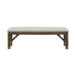 Rustic Turino Umber Bench by Start2Finish featuring wooden construction and sturdy design for versatile seating.